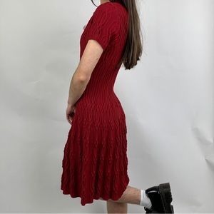 THE KOOPLES STRETCHY KNIT MIDI DRESS